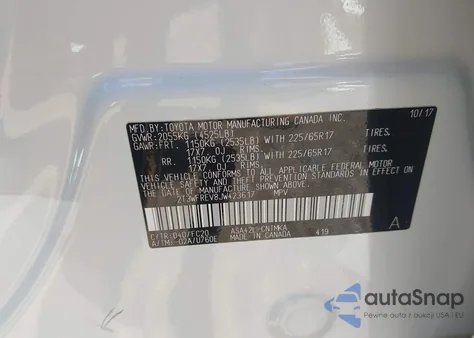 2018 Toyota Rav4 Xle from USA, damaged, VIN 2T3WFREV8JW423617